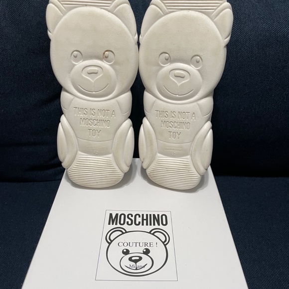 Men’s MOSCHINO Teddy White Fashion Sneakers Trainers Sz EUR 42 US 9 - Picture 6 of 6